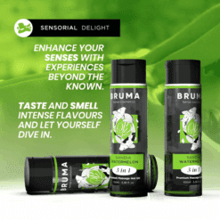Comprar BRUMA - ACEITE DE MASAJE PREMIUM EFECTO CALOR SABOR SANDÍA 3 EN 1 - 100 ML al mejor precio - Envíos Discretos