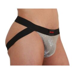 Comprar BURN - 001 JOCK BRILLANTE BEIGE / NEGRO M al mejor precio - Envíos Discretos