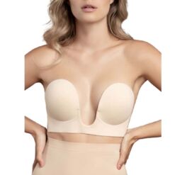 Comprar BYE-BRA - SUJETADOR SIN ASAS EN U BEIGE COPA A al mejor precio - Envíos Discretos