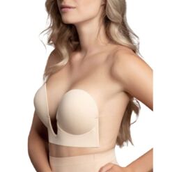 Comprar BYE-BRA - SUJETADOR SIN ASAS EN U BEIGE COPA C al mejor precio - Envíos Discretos