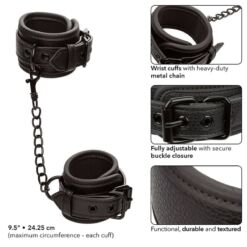 Comprar CALEXOTICS - NOCTURNAL ESPOSAS CUERO AJUSTABLE NEGRO al mejor precio - Envíos Discretos