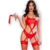 Comprar CHILIROSE - CR 4625 SET CUATRO PIEZAS CROTCHLESS ROJO M al mejor precio - Envíos Discretos