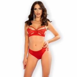 Comprar CHILIROSE - CR 4676 SET DOS PIEZAS ROJO L al mejor precio - Envíos Discretos