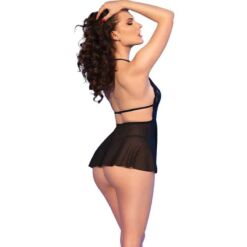 Comprar CHILIROSE - CR 4720 BABYDOLL & TANGA NEGRO M al mejor precio - Envíos Discretos