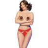 Comprar CHILIROSE - CR 4839 SET NAVIDEÑO PEZONERAS + PANTIES ROJO L/XL al mejor precio - Envíos Discretos