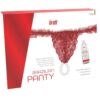 Comprar INTT RELEASES - PANTY BRASILEÑO ROJA CON PERLAS Y GEL LUBRICANTE 50 ML al mejor precio - Envíos Discretos
