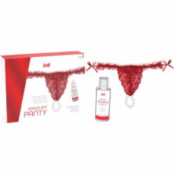 Comprar INTT RELEASES - PANTY BRASILEÑO ROJA CON PERLAS Y GEL LUBRICANTE 50 ML al mejor precio - Envíos Discretos