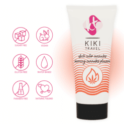 Comprar KIKÍ TRAVEL - GEL DESLIZANTE SABOR A CANNABIS EFECTO CALOR INTENSO 50 ML al mejor precio - Envíos Discretos
