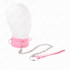 Comprar KINK - COLLAR CON CORREA 65 CM CON RESTRICCIONES ROSA AJUSTABLE 36-42 CM X 5.5 CM al mejor precio - Envíos Discretos