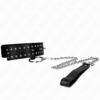 Comprar KINK - COLLAR CON CORREA 65 CM CON TACHUELAS PLATEADAS MODELO 1 AJUSTABLE 36-43 CM X 5 CM al mejor precio - Envíos Discretos