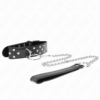Comprar KINK - COLLAR CON CORREA 65 CM REMACHE ANILLA NEGRO AJUSTABLE 36-50 CM X 3.8 CM al mejor precio - Envíos Discretos