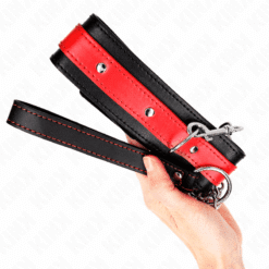 Comprar KINK - COLLAR CON CORREA 65 CM ROJO AJUSTABLE 36-43 CM X 5 CM al mejor precio - Envíos Discretos
