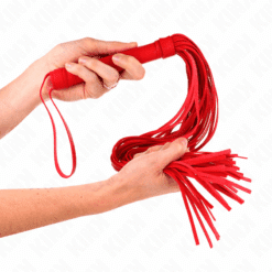 Comprar KINK - LÁTIGO PVC BLANDO ROJO 70 CM al mejor precio - Envíos Discretos