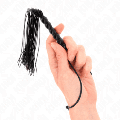 Comprar KINK - MINI LÁTIGO DE SILICONA CON AGARRE 6 BOLAS NEGRO 26 CM al mejor precio - Envíos Discretos