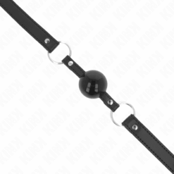 Comprar KINK - MORDAZA DE BOLA 4 CM TPE CON CANDADO NEGRO 60 x 2 CM al mejor precio - Envíos Discretos