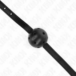 Comprar KINK - MORDAZA DE BOLA 4.5 CM TRANSPIRABLE SIMPLICITY NEGRO 62 x 1.5 CM al mejor precio - Envíos Discretos