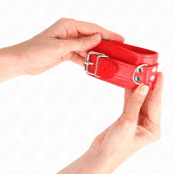Comprar KINK - MUÑEQUERAS SENCILLAS ROJO AJUSTABLE 20-23 CM X 5.5 CM al mejor precio - Envíos Discretos