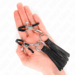 Comprar KINK - PINZAS PARA PEZONES CON BORLAS DE POLIPIEL 6 CM al mejor precio - Envíos Discretos