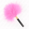 Comprar KINK - PLUMAS PARA COSQUILLAS METAL DORADO FUCSIA 18 CM al mejor precio - Envíos Discretos