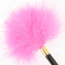 Comprar KINK - PLUMAS PARA COSQUILLAS METAL DORADO FUCSIA 18 CM al mejor precio - Envíos Discretos