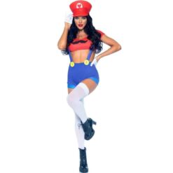 Comprar LEG AVENUE - DISFRAZ SEXY MARIO BROS ROJO/AZUL M al mejor precio - Envíos Discretos