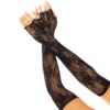 Comprar LEG AVENUE - GUANTES SIN DEDOS RED FLORAL NEGRO al mejor precio - Envíos Discretos