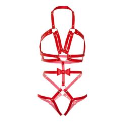 Comprar LEG AVENUE - KINK TEDDY ARNÉS CON TACHUELAS TALLA M - ROJO al mejor precio - Envíos Discretos