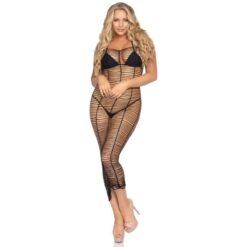 Comprar LEG AVENUE - VESTIDO LINEAS HORIZONTALES TALLA ÚNICA al mejor precio - Envíos Discretos