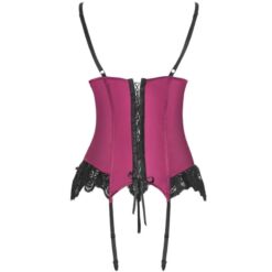 Comprar LIVCO CORSETTI FASHION - AGRAFENA CF 90436 CORSET + TANGA BURDEOS S/M al mejor precio - Envíos Discretos