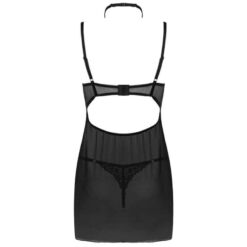 Comprar LIVCO CORSETTI FASHION - BINELLA SET BABYDOLL + TANGA NEGRO L/XL al mejor precio - Envíos Discretos