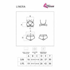 Comprar LIVCO CORSETTI FASHION - LINERA FOR THE SENSES COLLECTION SUJETADOR + PANTY NEGRO S/M al mejor precio - Envíos Discretos