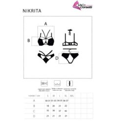 Comprar LIVCO CORSETTI FASHION - NIKRITA LC 90674 SUJETADOR + PANTIES NEGRO XL al mejor precio - Envíos Discretos