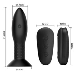 Comprar MR PLAY - PLUG CON BOLAS ROTADORAS NEGRO CONTROL REMOTO al mejor precio - Envíos Discretos
