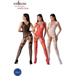 Comprar PASSION - BS099 BODYSTOCKING ROJO TALLA ÚNICA al mejor precio - Envíos Discretos