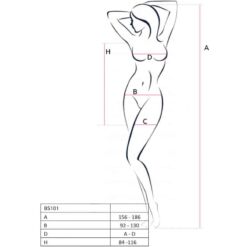 Comprar PASSION - BS101 BODYSTOCKING NEGRO TALLA ÚNICA al mejor precio - Envíos Discretos