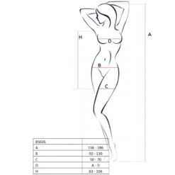 Comprar PASSION - WOMAN BS026 BODYSTOCKING ESTILO VESTIDO BLANCO TALLA ÚNICA al mejor precio - Envíos Discretos