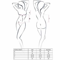 Comprar PASSION - WOMAN KATRISS CORSET NEGRO TALLA L/XL al mejor precio - Envíos Discretos