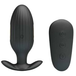 Comprar PRETTY LOVE - KELLY PLUG ANAL VIBRADOR RECARGABLE NEGRO al mejor precio - Envíos Discretos