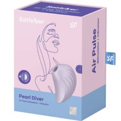 Comprar SATISFYER - PEARL DIVER ESTIMULADOR Y VIBRADOR VIOLETA al mejor precio - Envíos Discretos