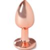 Comprar SECRETPLAY - METAL BUTT PLUG ORO ROSA TALLA S 7 CM al mejor precio - Envíos Discretos
