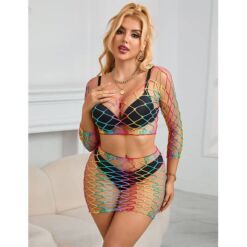 Comprar SUBBLIME - 952440 SET DE REJILLA 2 PIEZAS MANGA LARGA ARCOIRIS TALLA ÚNICA al mejor precio - Envíos Discretos