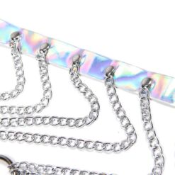 Comprar SUBBLIME - 953737 ARNÉS DE PECHO CON ANILLOS Y CADENAS PLATA TALLA ÚNICA al mejor precio - Envíos Discretos