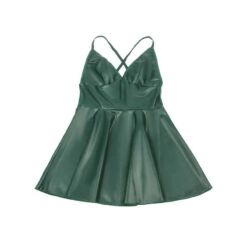 Comprar SUBBLIME - 955434 VESTIDO CON TIRANTES DE CUERO VERDE S/M al mejor precio - Envíos Discretos