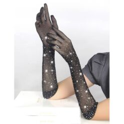 Comprar SUBBLIME - 957469 GUANTES TRANSPARENTES CON BRILLO NEGRO S/M al mejor precio - Envíos Discretos