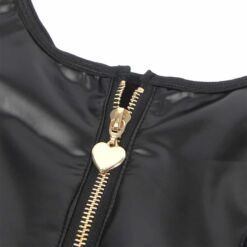 Comprar SUBBLIME - 957674 VESTIDO DE CUERO CON CREMALLERA DE CORAZÓN NEGRO L/XL al mejor precio - Envíos Discretos