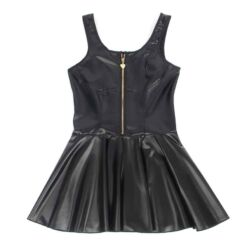 Comprar SUBBLIME - 957674 VESTIDO DE CUERO CON CREMALLERA DE CORAZÓN NEGRO L/XL al mejor precio - Envíos Discretos