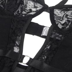 Comprar SUBBLIME - TEDDY CON LIGA DETALLE ENCAJES Y TIRAS NEGRO L/XL al mejor precio - Envíos Discretos