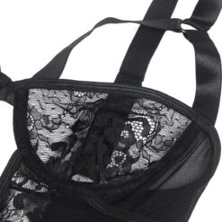 Comprar SUBBLIME - TEDDY CON LIGA DETALLE ENCAJES Y TIRAS NEGRO L/XL al mejor precio - Envíos Discretos