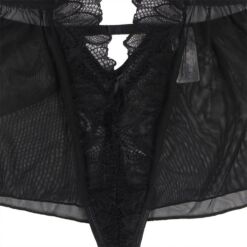 Comprar SUBBLIME - TEDDY CUELLO HALTER ESPALDA DESCUBIERTA ENCAJE NEGRO L/XL al mejor precio - Envíos Discretos