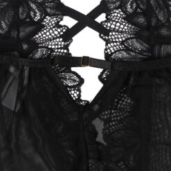 Comprar SUBBLIME - TEDDY CUELLO HALTER ESPALDA DESCUBIERTA ENCAJE NEGRO L/XL al mejor precio - Envíos Discretos